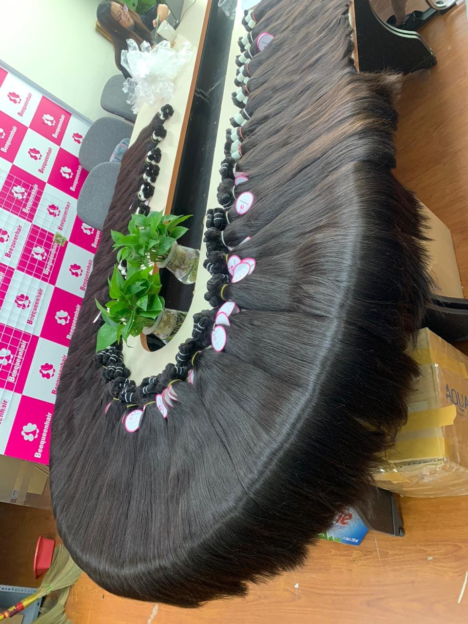 Raw Hair Bundle Weave Vietnamese Hair Double Drawn Cuticle Aligned Aair Natural Straight
