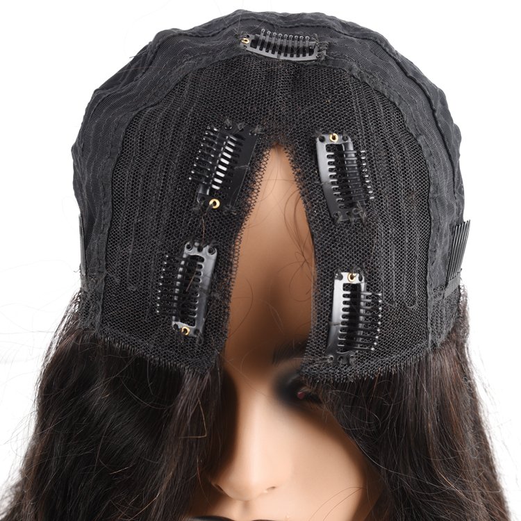 Body Wave 4X1 No Lace V Part Natural Human Hair Wig 12-30 Inch For Black Women 150% Brazilian V Part Wig Body Human Hair Wig