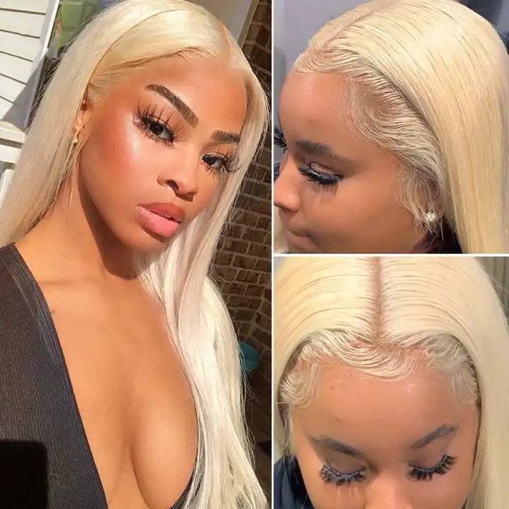 613 Blonde HD Full Lace Wigs Raw Virgin Human Hair Lace Front Wig for Black Women Peruvian 360 Lace Closure Frontal Wig