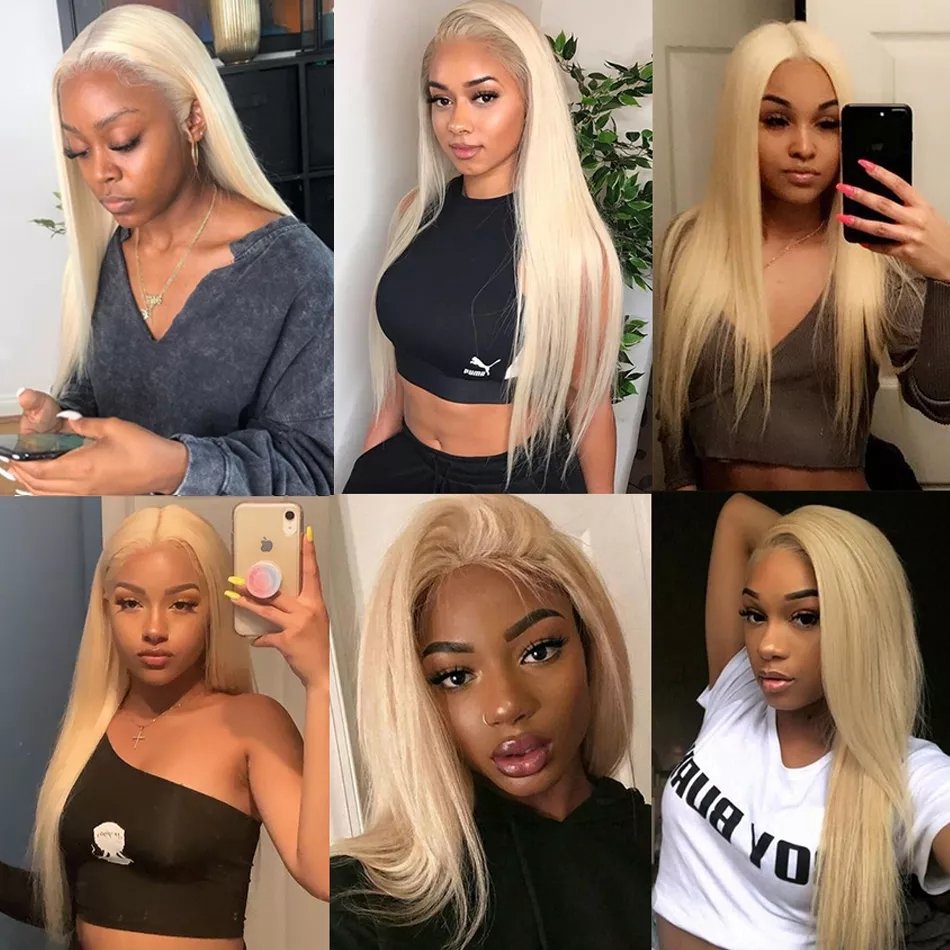 613 Blonde HD Full Lace Wigs Raw Virgin Human Hair Lace Front Wig for Black Women Peruvian 360 Lace Closure Frontal Wig