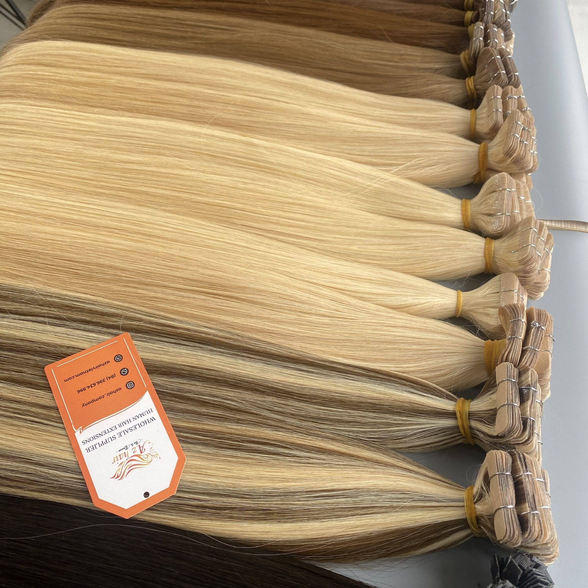 Best Selling 2024 Tape In Hair Extensions 100% Human Hair From Vietnamese Raw Hair Wholesale Vendor