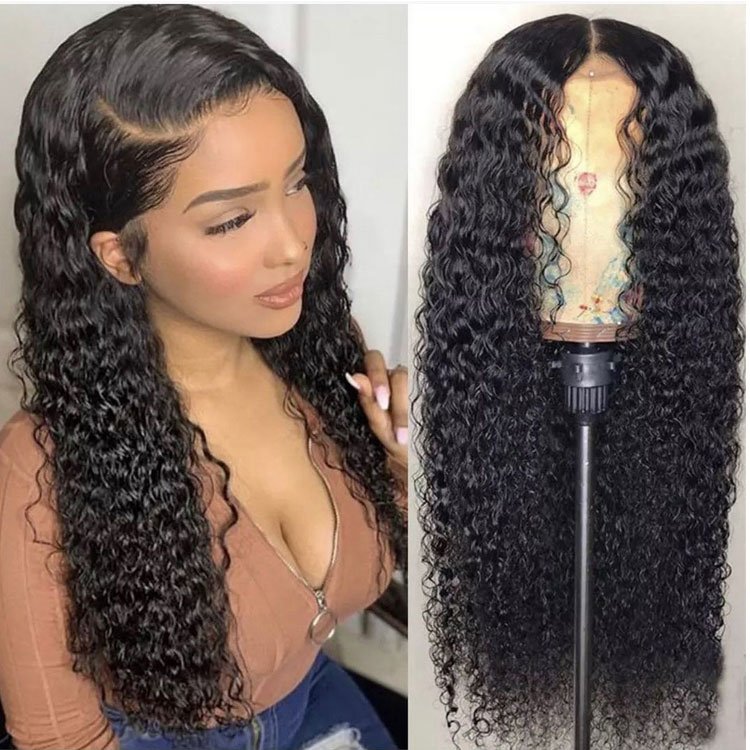 Brazilian Virgin Raw 150% 180% 200% Pre Plucked Bleached Knot hd kinky curly human hair wigs
