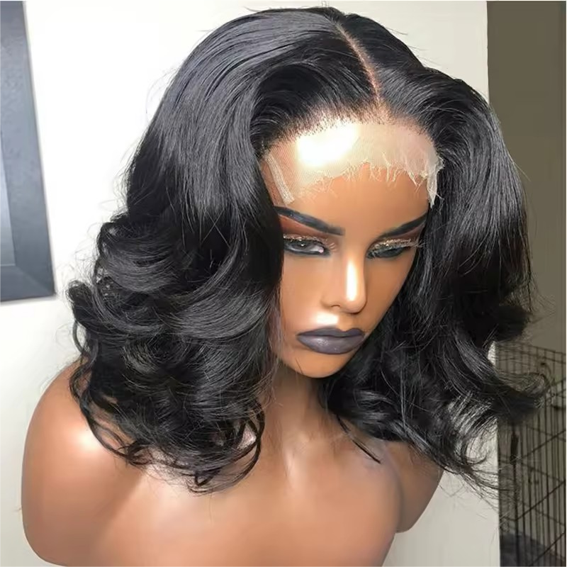 13x4 Lace Front Human Hair Wigs Pre Plucked Virgin Brazilian Hair Glueless Wave Wig For Woman