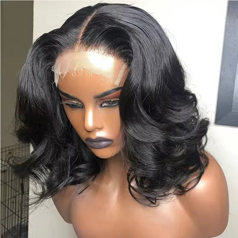 13x4 Lace Front Human Hair Wigs Pre Plucked Virgin Brazilian Hair Glueless Wave Wig For Woman