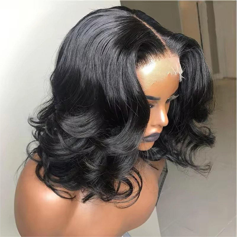 13x4 Lace Front Human Hair Wigs Pre Plucked Virgin Brazilian Hair Glueless Wave Wig For Woman