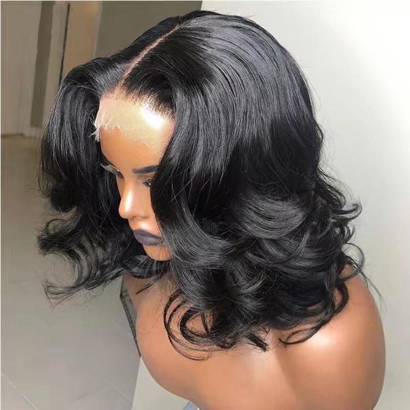 13x4 Lace Front Human Hair Wigs Pre Plucked Virgin Brazilian Hair Glueless Wave Wig For Woman