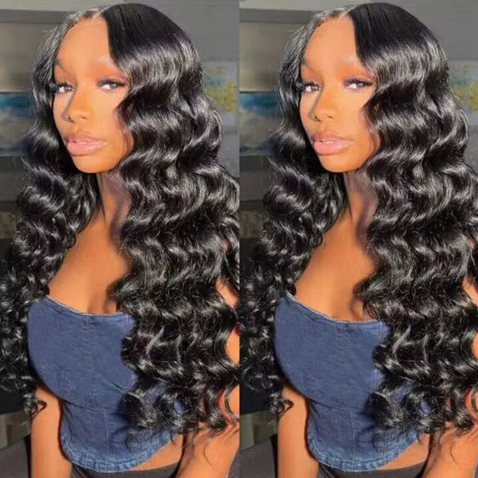 13x4 360 Full Lace Loose Deep Front Wigs Curly Remy Human Hair Wigs Unprocessed Transparent Lace Front Indian Hair Wigs