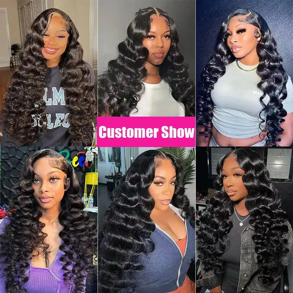 13x4 360 Full Lace Loose Deep Front Wigs Curly Remy Human Hair Wigs Unprocessed Transparent Lace Front Indian Hair Wigs