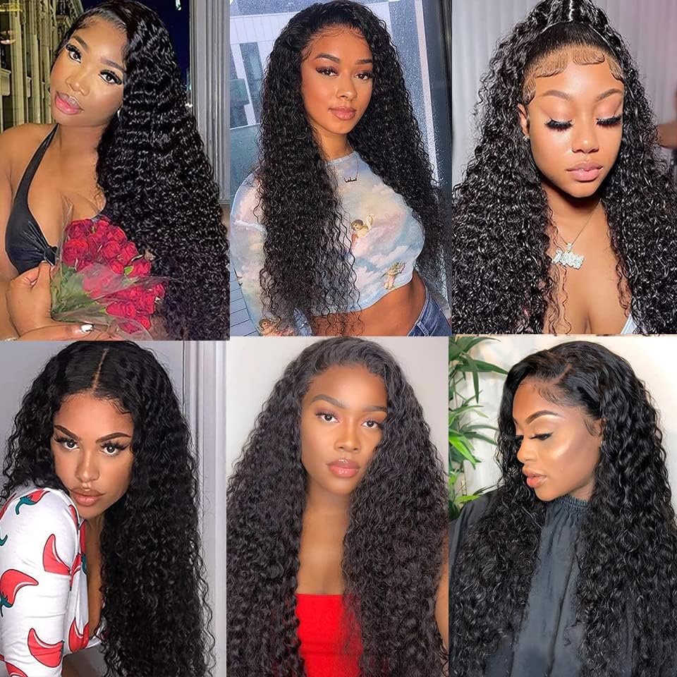 Wholesale 13*4 lace front wig deep wave cheveux naturel wear and go brazilian glueless human hair wigs for black women