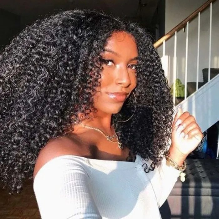 Kinky Afro Human Hair Wig Cuticle Aligned Lace Frontal Afro Kinky Wigs Afro Kinky Human Hair Wig Vendor Full Lace With Baby Hair