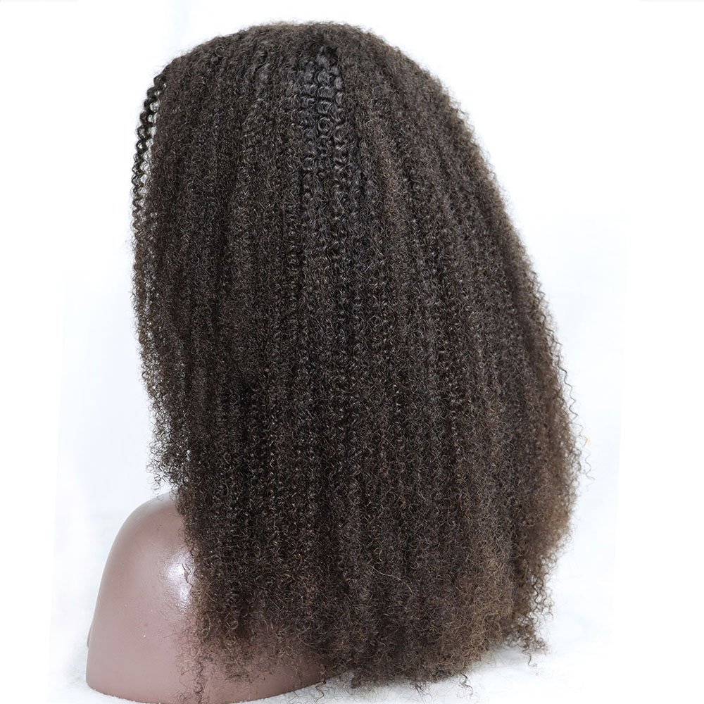 New V Part Wig Human Hair Curly,Raw brazilian mongolian Hair Glueless Thin Part Wig,U Part Wig 4c afro kinky clip ins