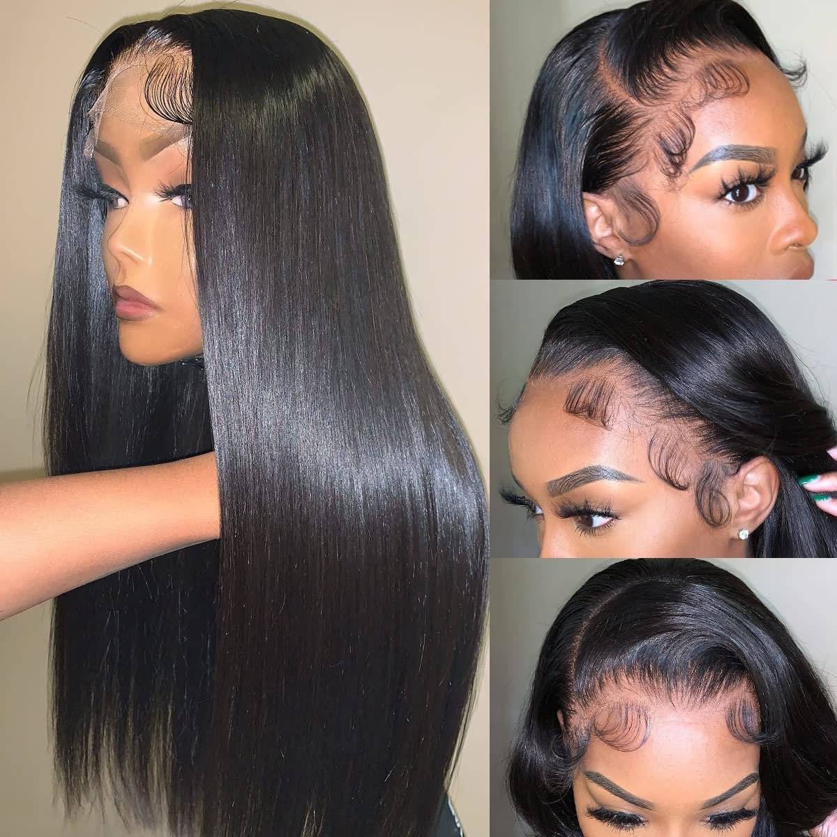 Wholesale Virgin Raw Human Hair Wigs Frontal Wig 180 Density Human Lace Cheap Hd Lace 1 Piece Brazilian Hair Long Transparent