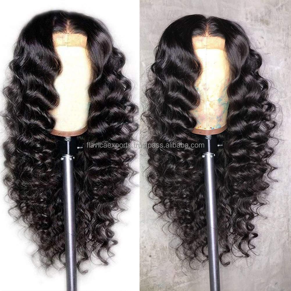 Factory Price Water Wave Wig Brazilian Natural Wave Virgin Glue Less Wig 13x6 13x4 Lace Front Human Hair Wig