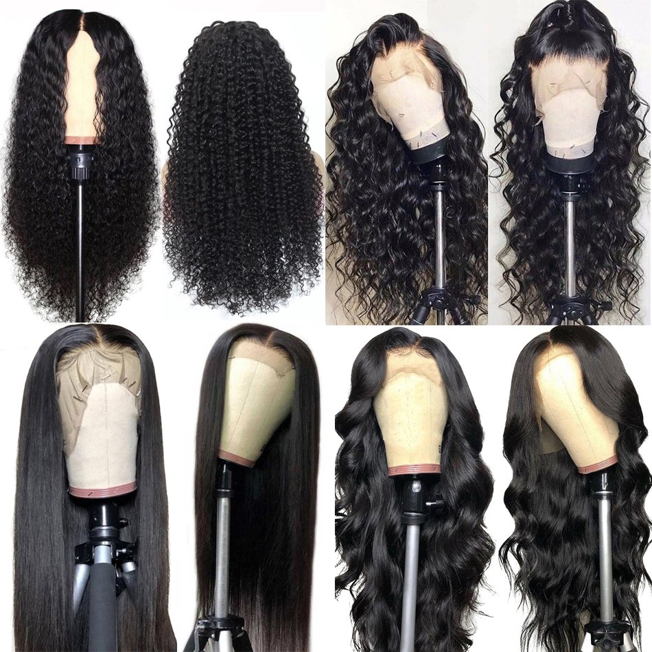 Cheap Straight Human Hair Lace Front Wigs Full Lace Human Hair Wigs Cuticle Aligned Virgin Bundles Peruvian Hair Extensions Wigs