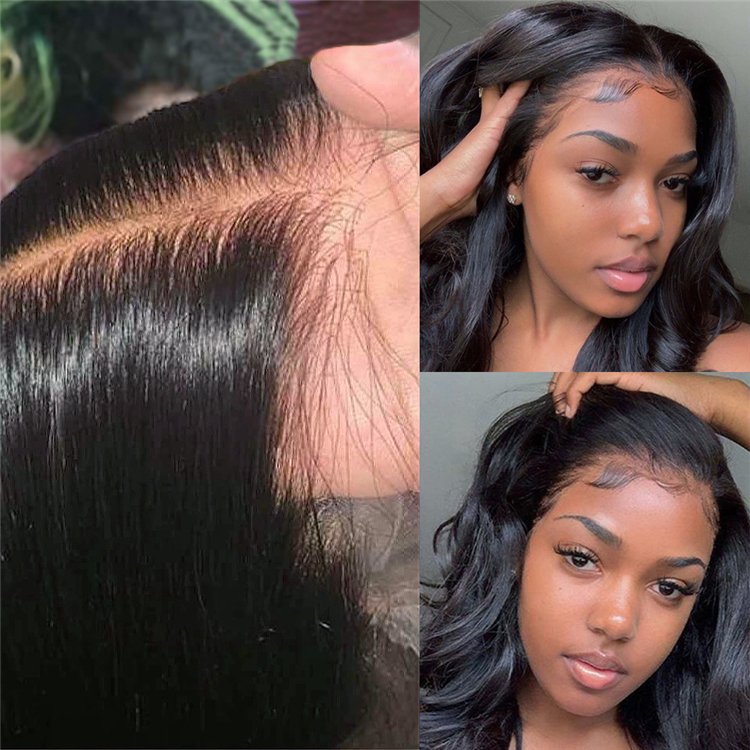 ZSF Hair Wholesale Price Long Straight HD 360 Transparent Lace Frontal Wigs Natural Color Raw Virgin Brazilian Human Hair Wig