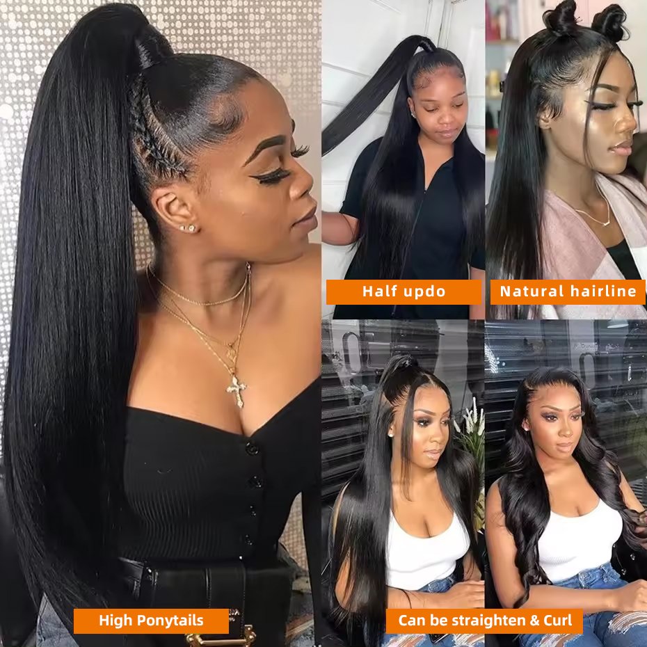 150% 180% Density HD Full lace Human Hair Wig,Glueless Full HD Lace Wig,Natural Virgin Human Hair Lace Front Wig for Black Women