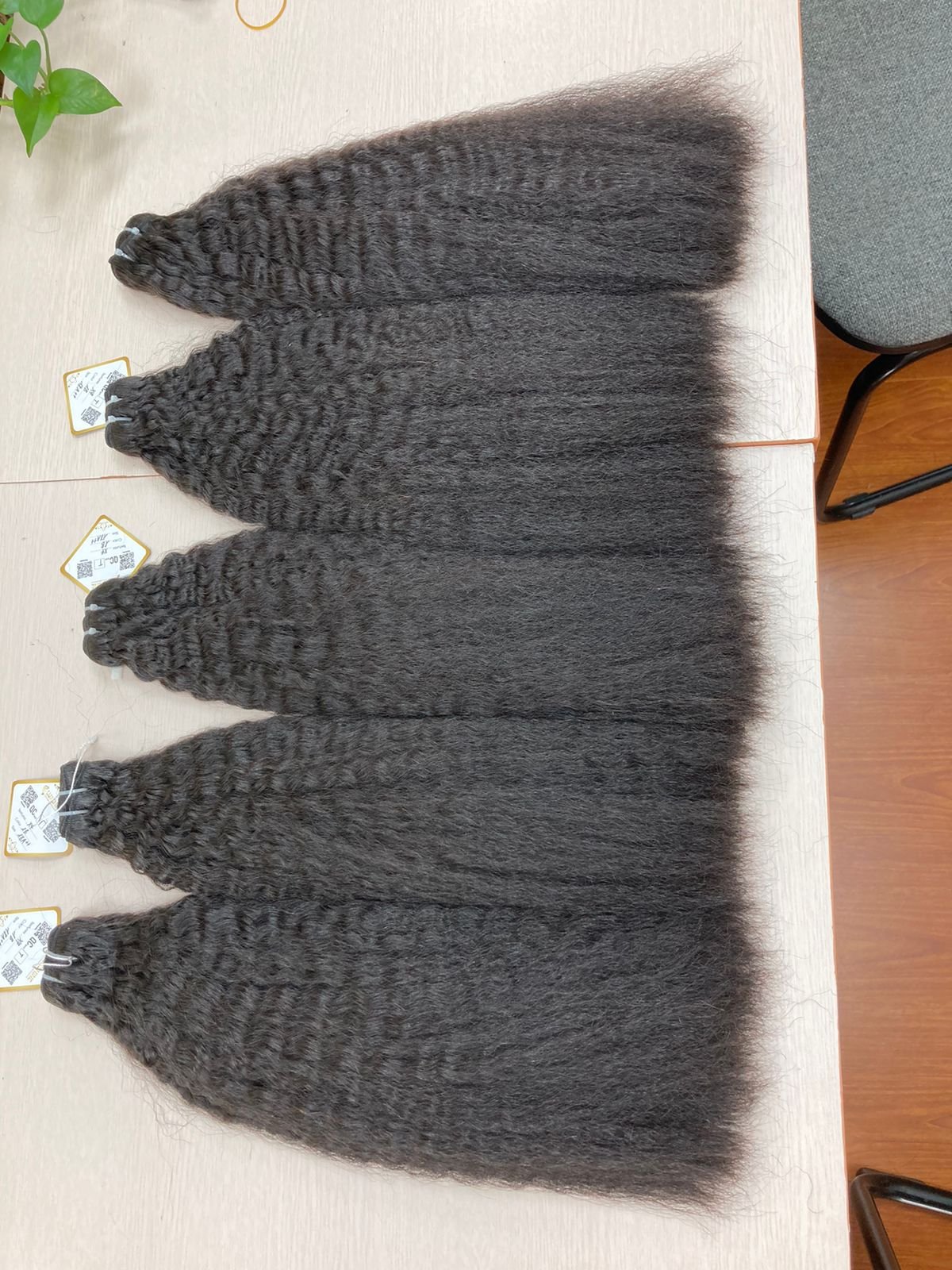 Human Hair Wigs High Quality Remy Virgin Hair Weft Cuticle Aligned Double Drawn Kinky Straight