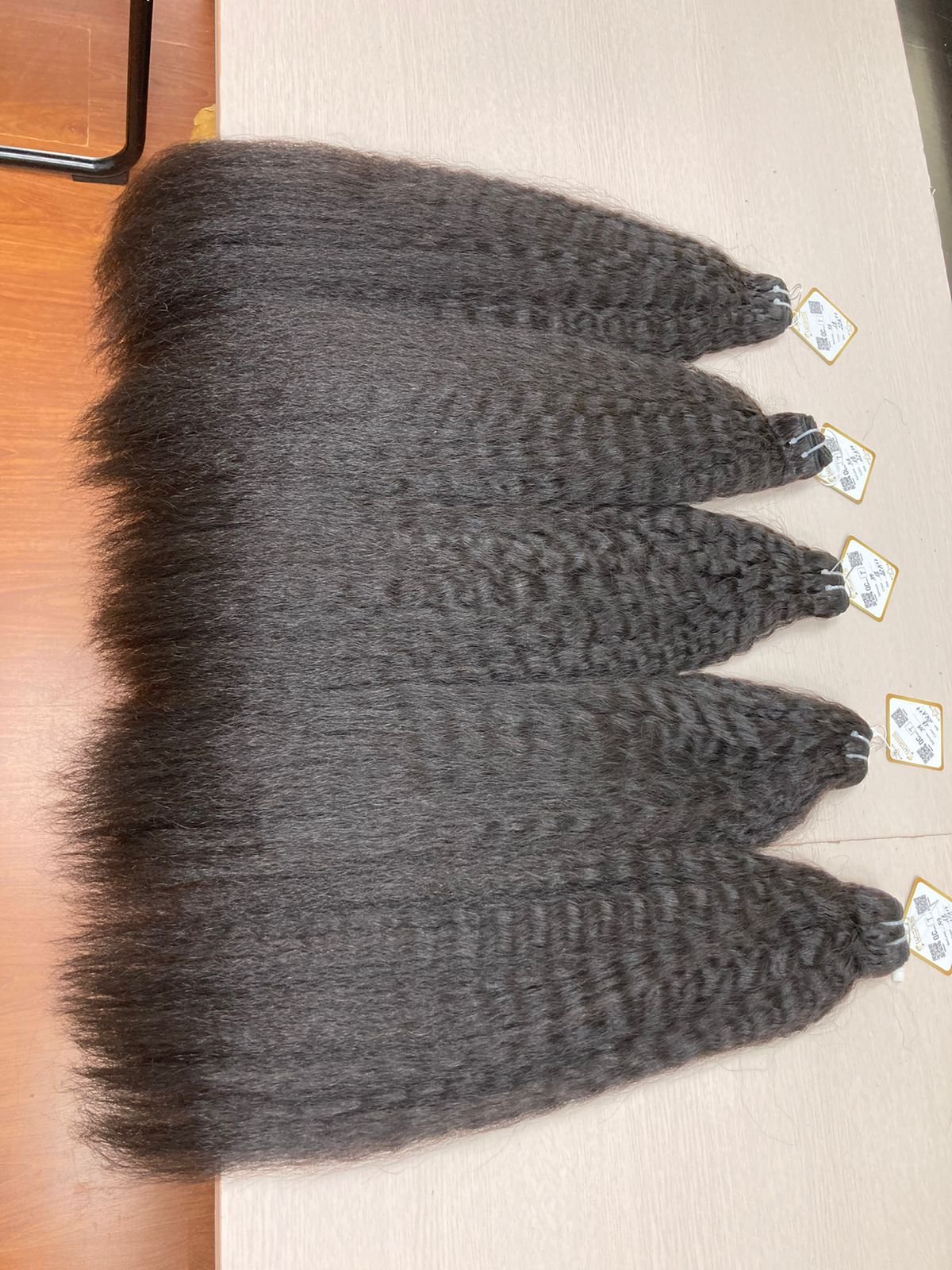 Human Hair Wigs High Quality Remy Virgin Hair Weft Cuticle Aligned Double Drawn Kinky Straight