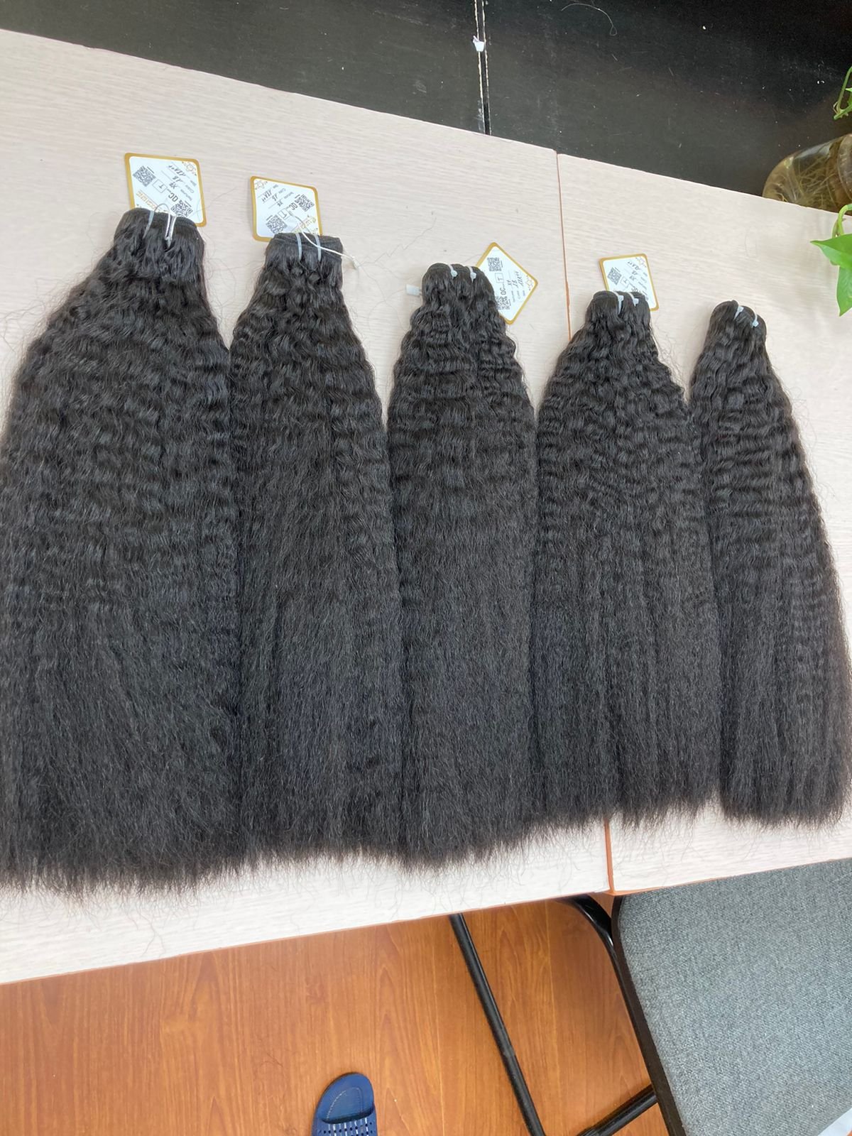 Human Hair Wigs High Quality Remy Virgin Hair Weft Cuticle Aligned Double Drawn Kinky Straight