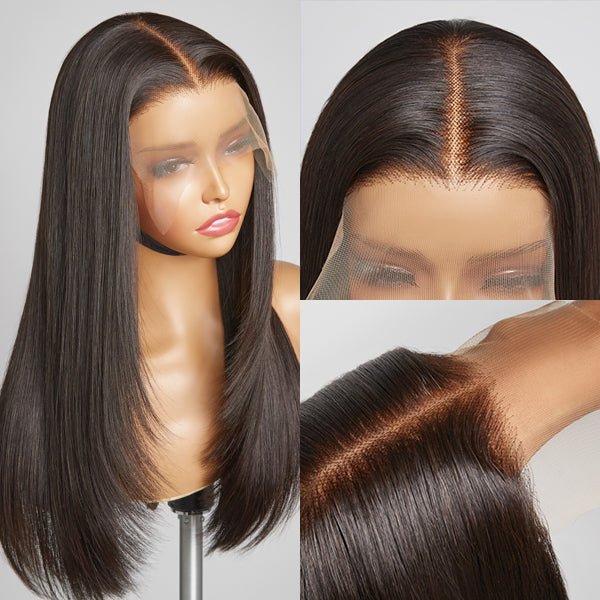 New M-Cap Wear Go Wigs 4x6 HD Lace Ready To Wear Straight Glueless Wigs Tiny Knots HD Lace Front Closure Human Hair Wig