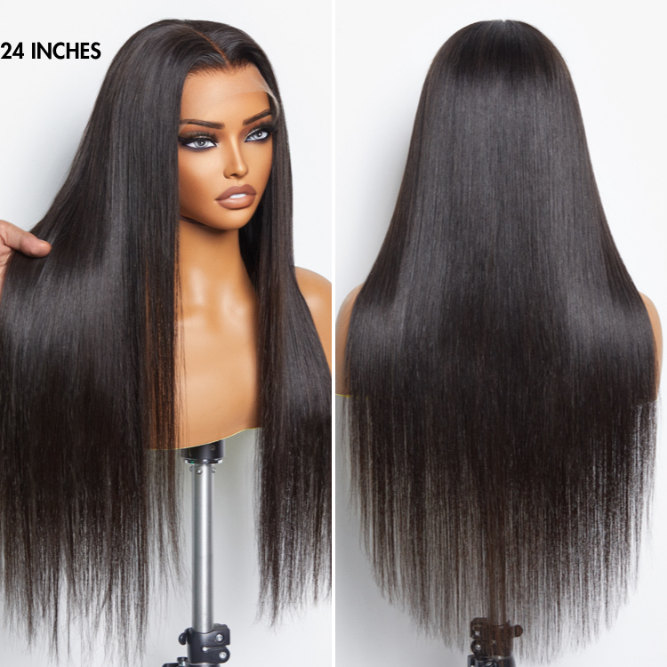 New M-Cap Wear Go Wigs 4x6 HD Lace Ready To Wear Straight Glueless Wigs Tiny Knots HD Lace Front Closure Human Hair Wig