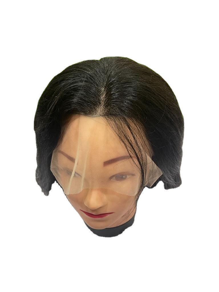 13x6 Lace Frontal Wigs Natural Indian Virgin Human Hair Top Quality Natural Wavy Black Colour Wigs Transparent & Swiss Lace
