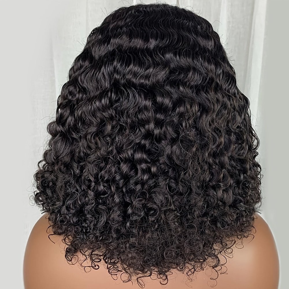 Kinky Curly Human Hair Cheap Curly Short Bob Wigs 100% Vietnamese Virgin Human Hair