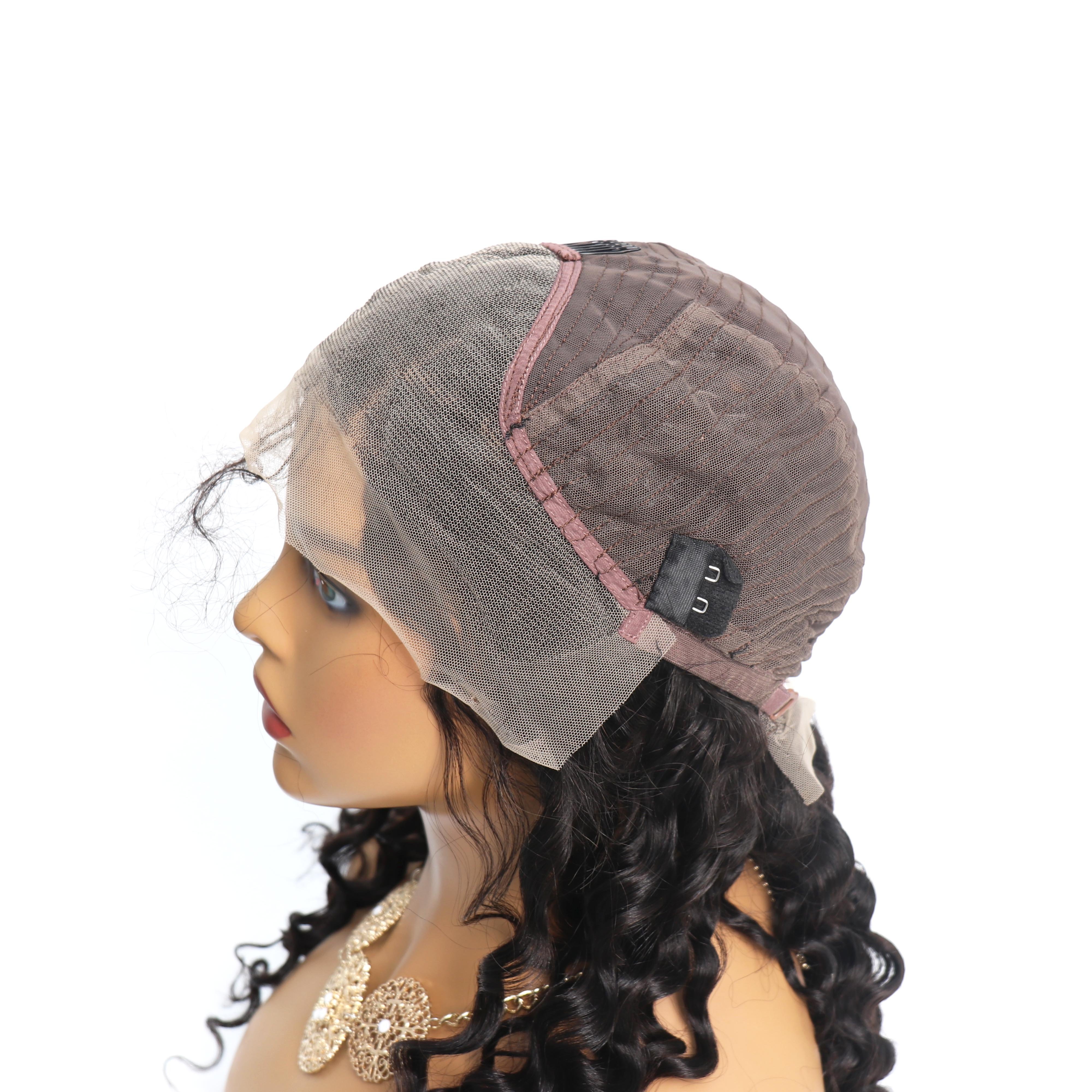 human hair wig 100%TOP Remy Virgin Human Hair hd lace wig Italian Curly bra elastic band frontal