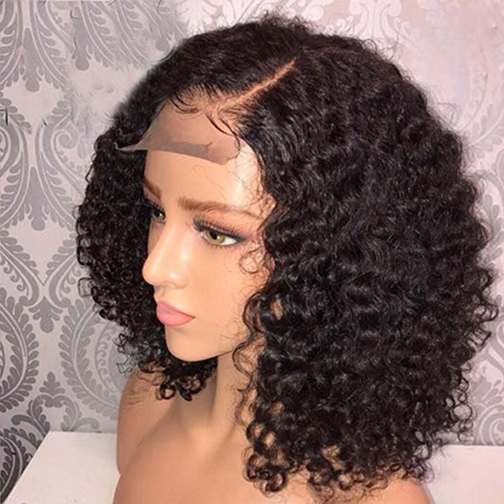 New cross-border high-temperature fiber wig European and American ladies short curly hair synthetic wigs factory wholesale