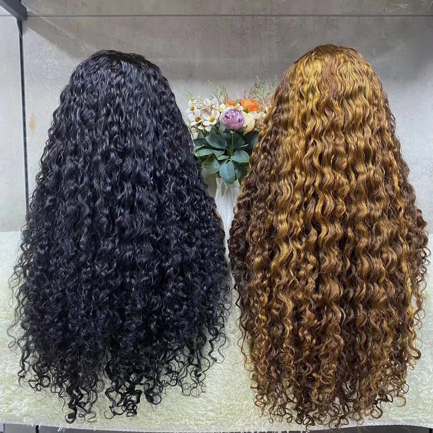 250 Density Burmese Deep Wave 13x4 Lace Frontal Natural Human Hair Wig Raw Vietnamese Kinky Curly Glueless Wigs 100% Human Hair