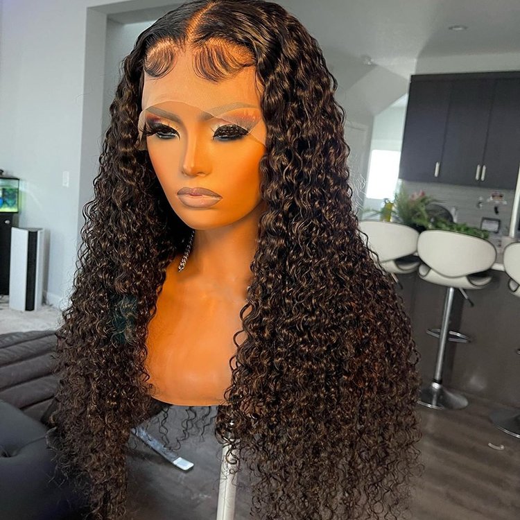 Ready To Ship 13x4 Full Lace Front Human Hair Wigs 10-34Inch Brazilian Deep Straight jerry Curly Human Hair Wigs for Black Women