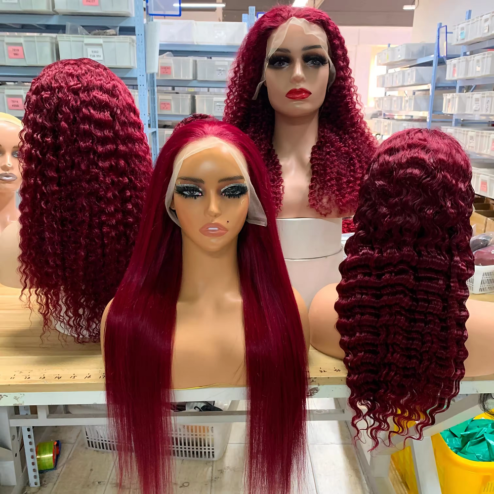 Best Quality Glueless Brazilian 40inch Wig Raw Human Hair Wig HD Lace front Wig for Black Women
