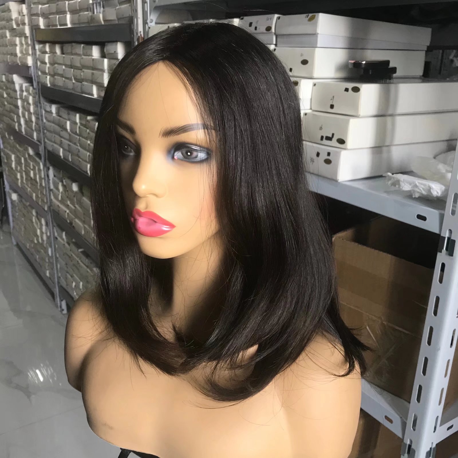 Top Quality Natural Color Custom Made Silk Base Silicone Medical Human Hair Wig For Cancer Patients