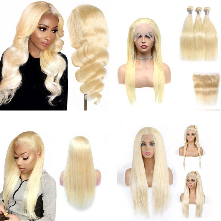 Custom Grade 12A Natural Ombre Human Hair Wig, Cambodian Virgin Hair Vendor Wig Swiss Lace One Donor 613 Lace Front Wig