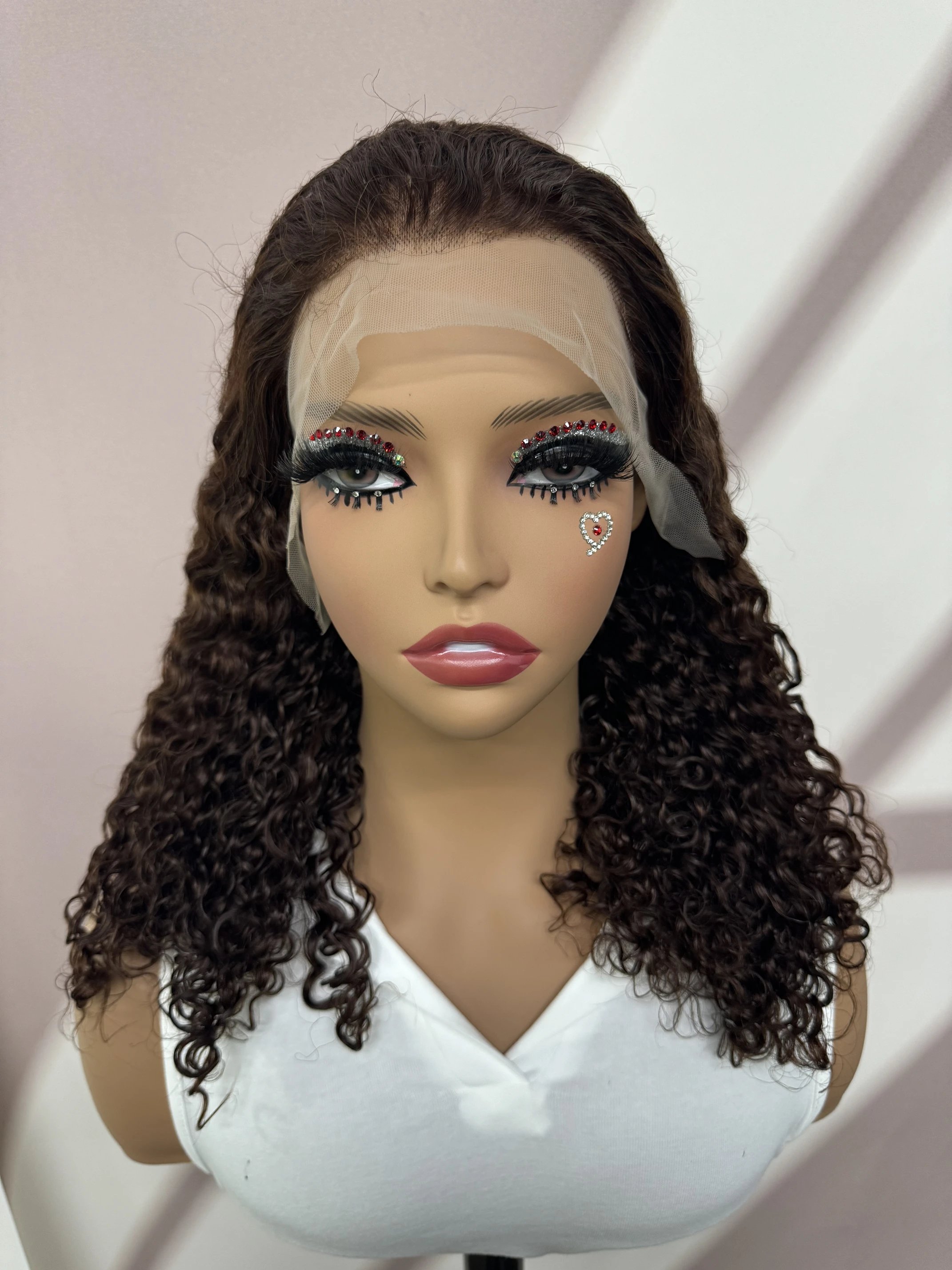 350# Ginger Orange 250% Density Water Curly Human Hair Wig 13x4 Lace Frontal Water Wave Remy Brazilian Hair for Black Women