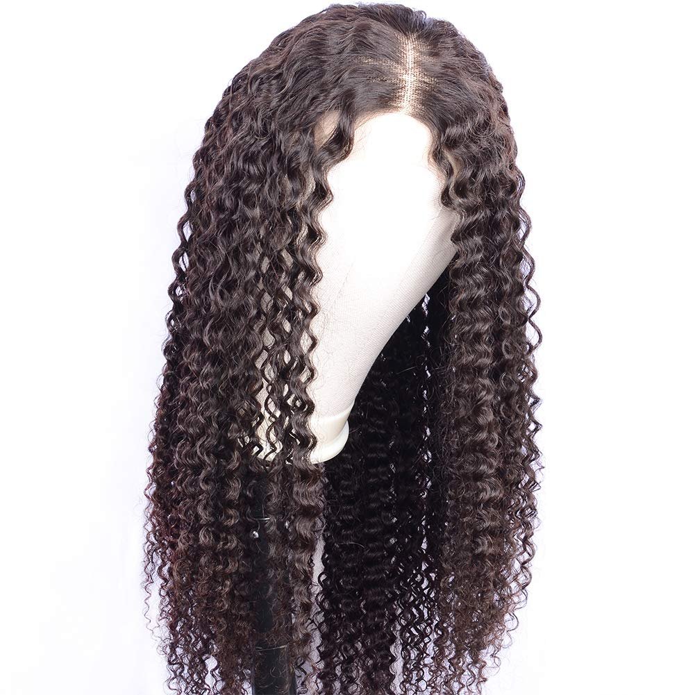Wholesale Kinky Jerry Deep Curly Front Lace Human Hair Wig Natural Long Raw Brazilian Hair Full Front Lace Wig For Women
