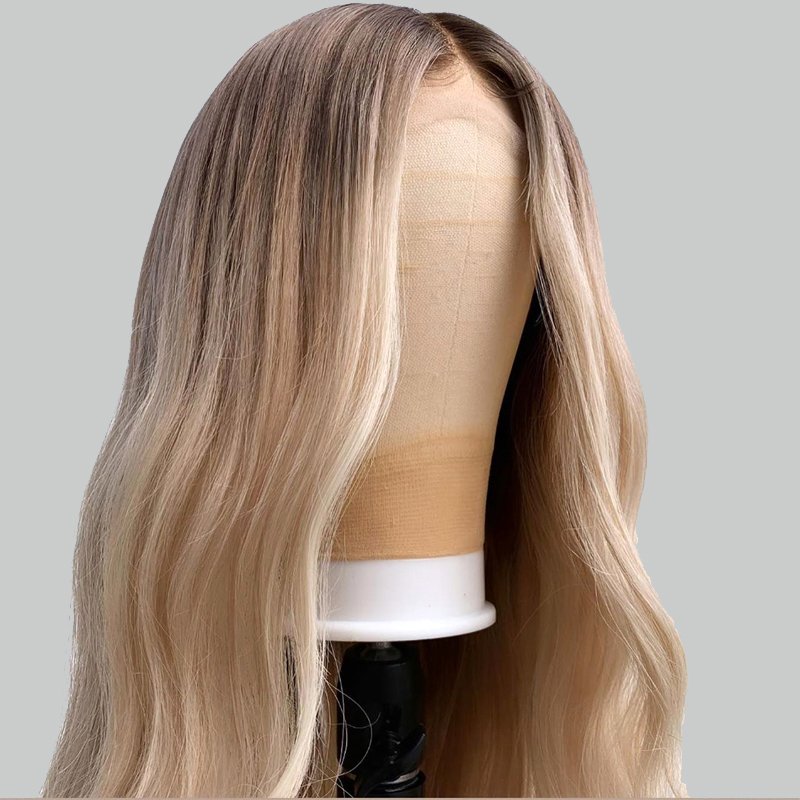 613 Lace Frontal Wig for Women Body Wave Wigs Brazilian Virgin Hair Human Hair Highlight #6/blonde Human Hair Wigs