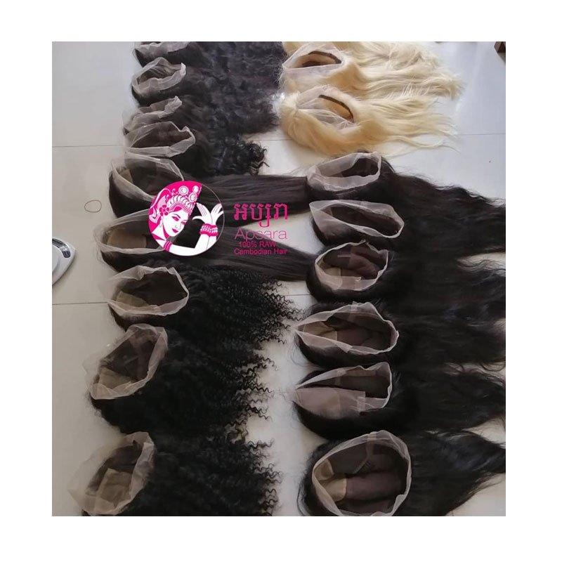 or Whats app us +855 884013114 High-quality Apsara Cambodian Customized Full Lace human hair wig or Whats app us +855 884013114