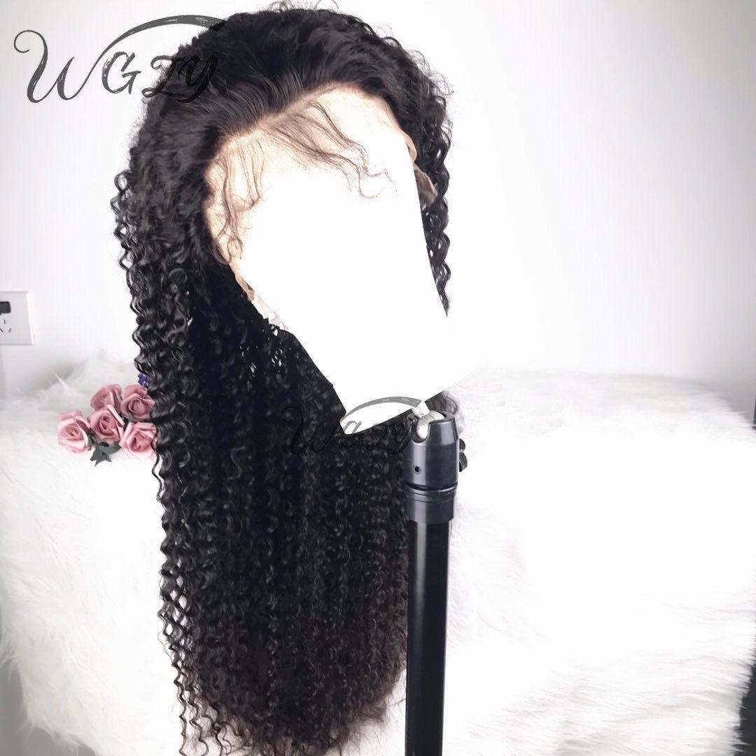 Wholesale 100 Brazilian Human Hair Wigs, Cheap Curly Glueless Full Lace Human Hair Wig For Black Women