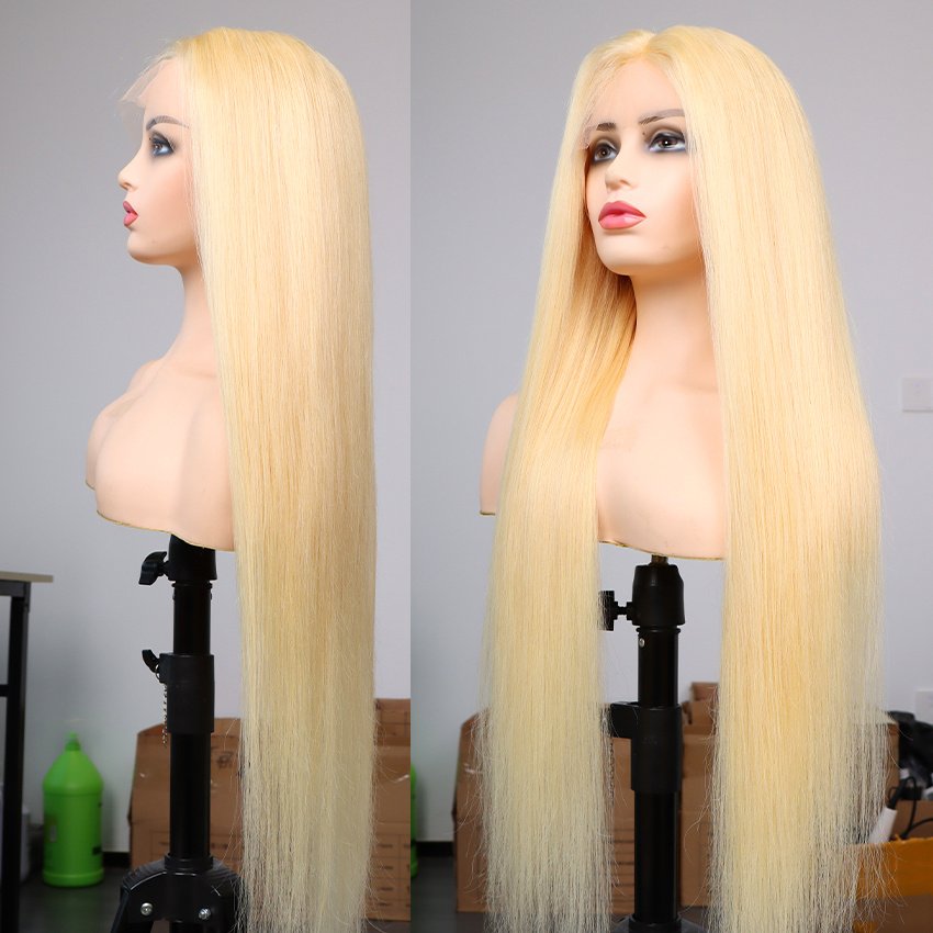 Honey Blonde 13x4 Lace Front Human Hair Wigs 613 Straight 13x6 HD Lace Frontal Wig With Baby Hair