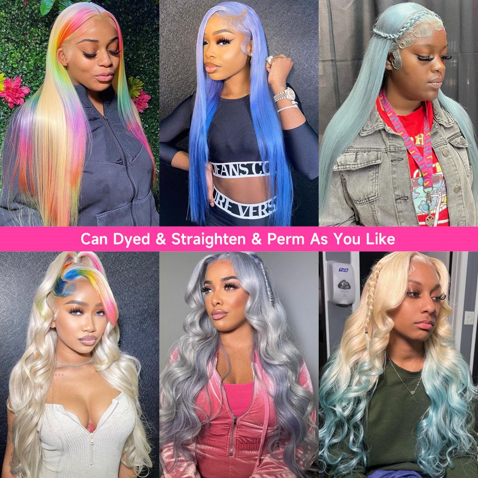 Honey Blonde 13x4 Lace Front Human Hair Wigs 613 Straight 13x6 HD Lace Frontal Wig With Baby Hair