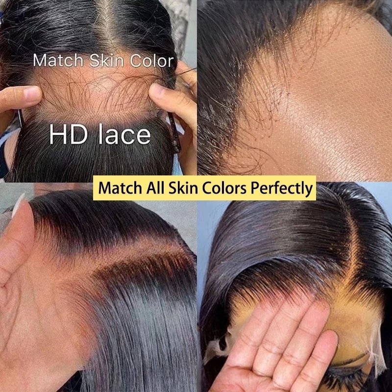 Cheap Brazilian Human Hair Lace Front Wigs HD Lace Frontal Wigs Vendors Bone Straight Full Lace Human Hair Wigs For Black Women