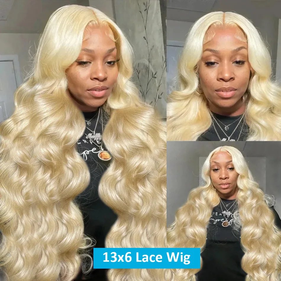 180% 30 Inch 613 hd Lace Frontal Wig Blonde Body Wave Lace Front Wig 13x4 Pre Plucked Lace Front Human Hair Wigs For Women
