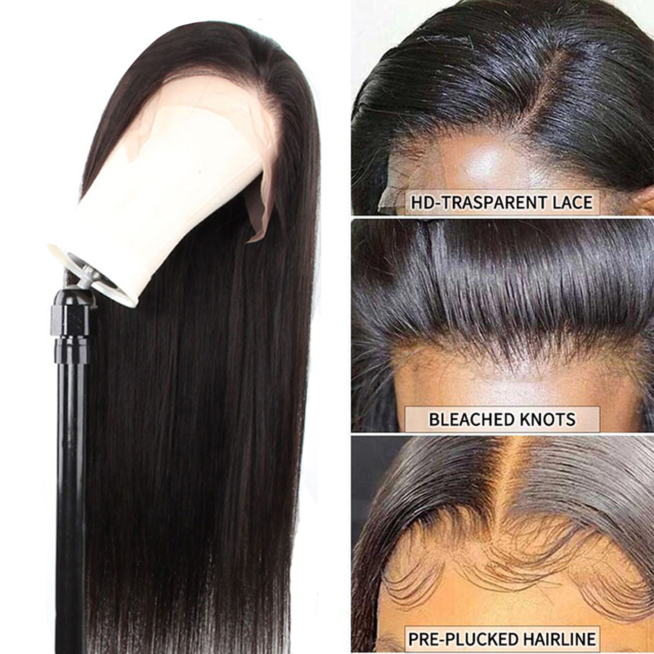 100% Brazilian Hair Hd Lace Front Wig,360 Lace Closure Raw Human Hair Wig,Natural Human Hair Wigs For Black Women