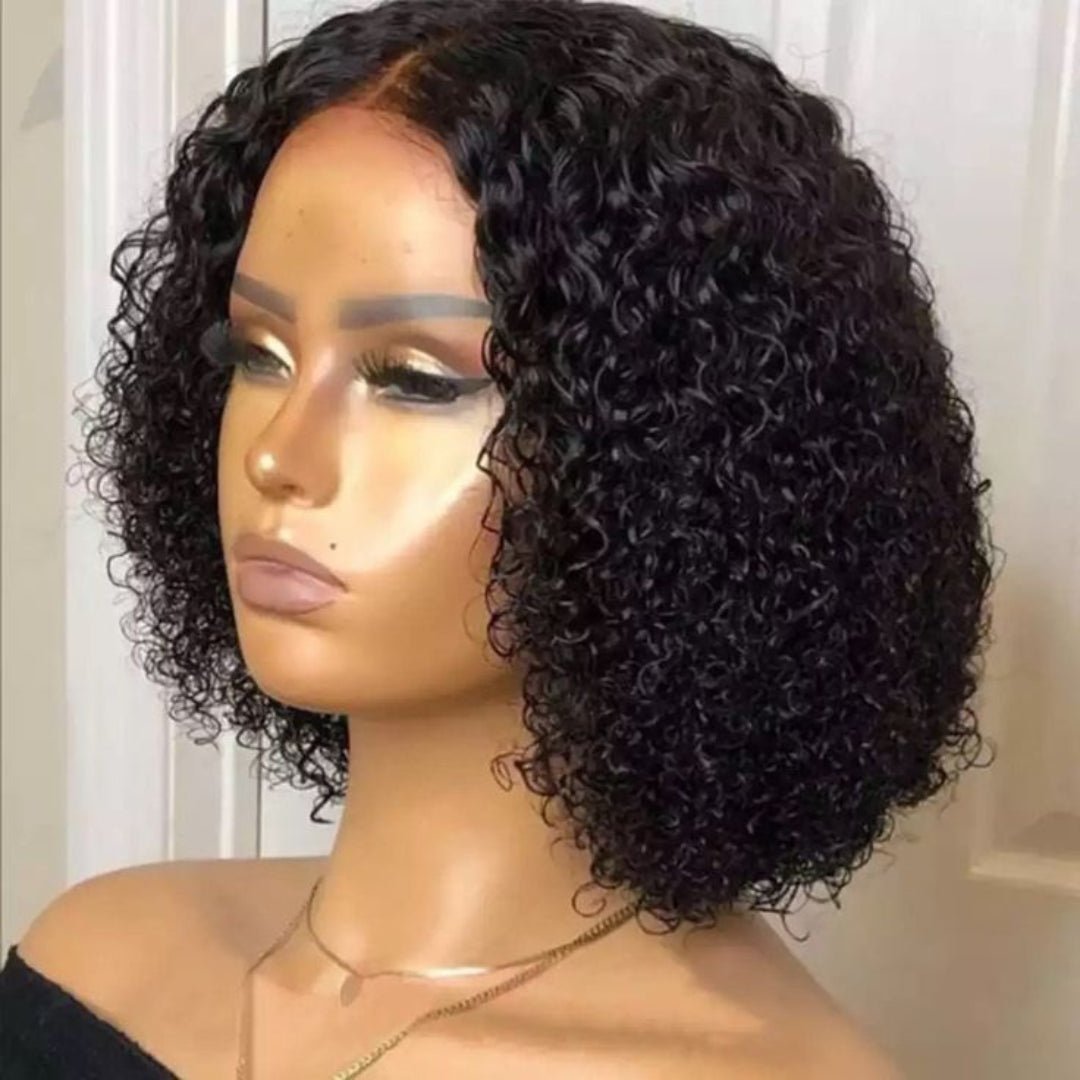 180% Short Curly Bob 13x4 HD Lace Frontal Wig Raw Vietnamese Hair Pre Plucked Deep Wave 4x4 Glueless Natural Human Hair Wigs
