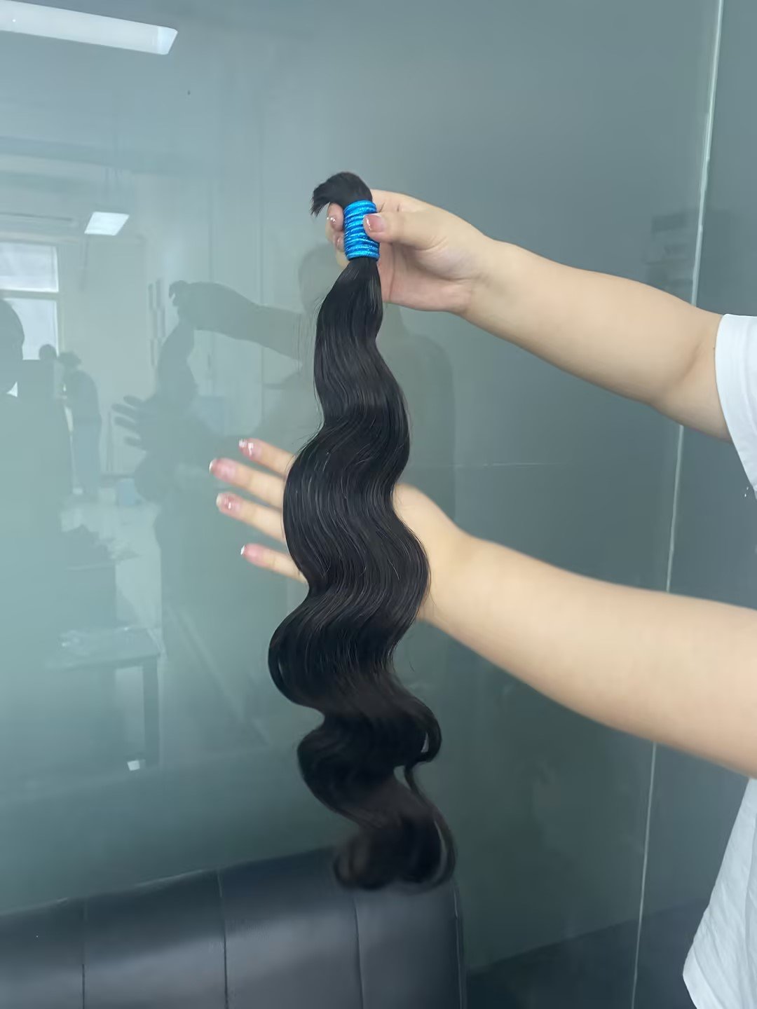 Affordable silky texture hair bulk: 100% human hair, raw natural vendor, remy hair,indian hair