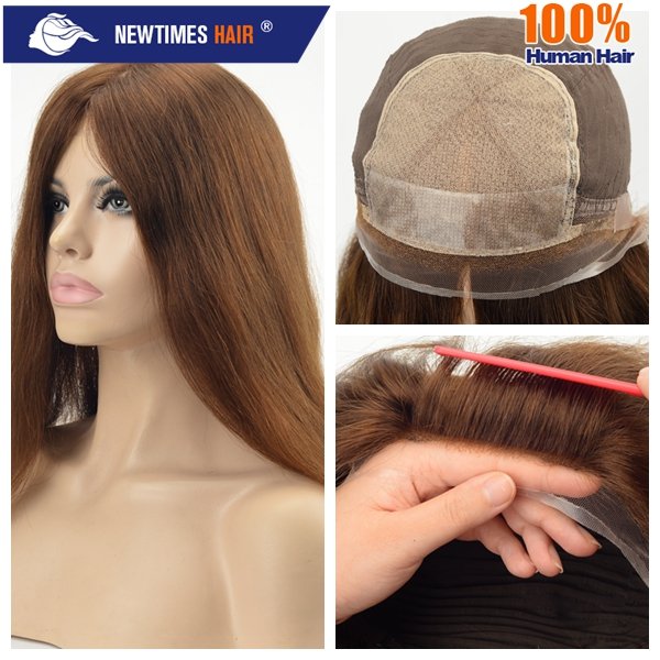 newtimes hair silk top base top quality long human hair full medical wig for women