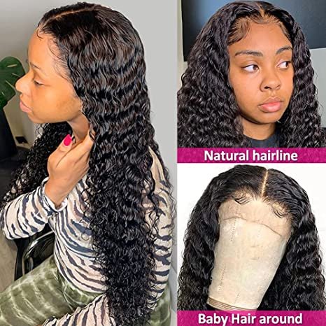 Cheap Wave Curly Brazilian Lace Frontal Wigs Human Hair Pre Plucked With Baby Hair Natural Wigs Lace Front Human Hair Wig