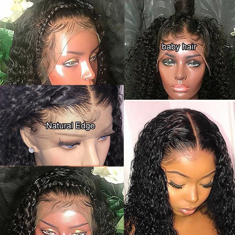 Cheap Wave Curly Brazilian Lace Frontal Wigs Human Hair Pre Plucked With Baby Hair Natural Wigs Lace Front Human Hair Wig