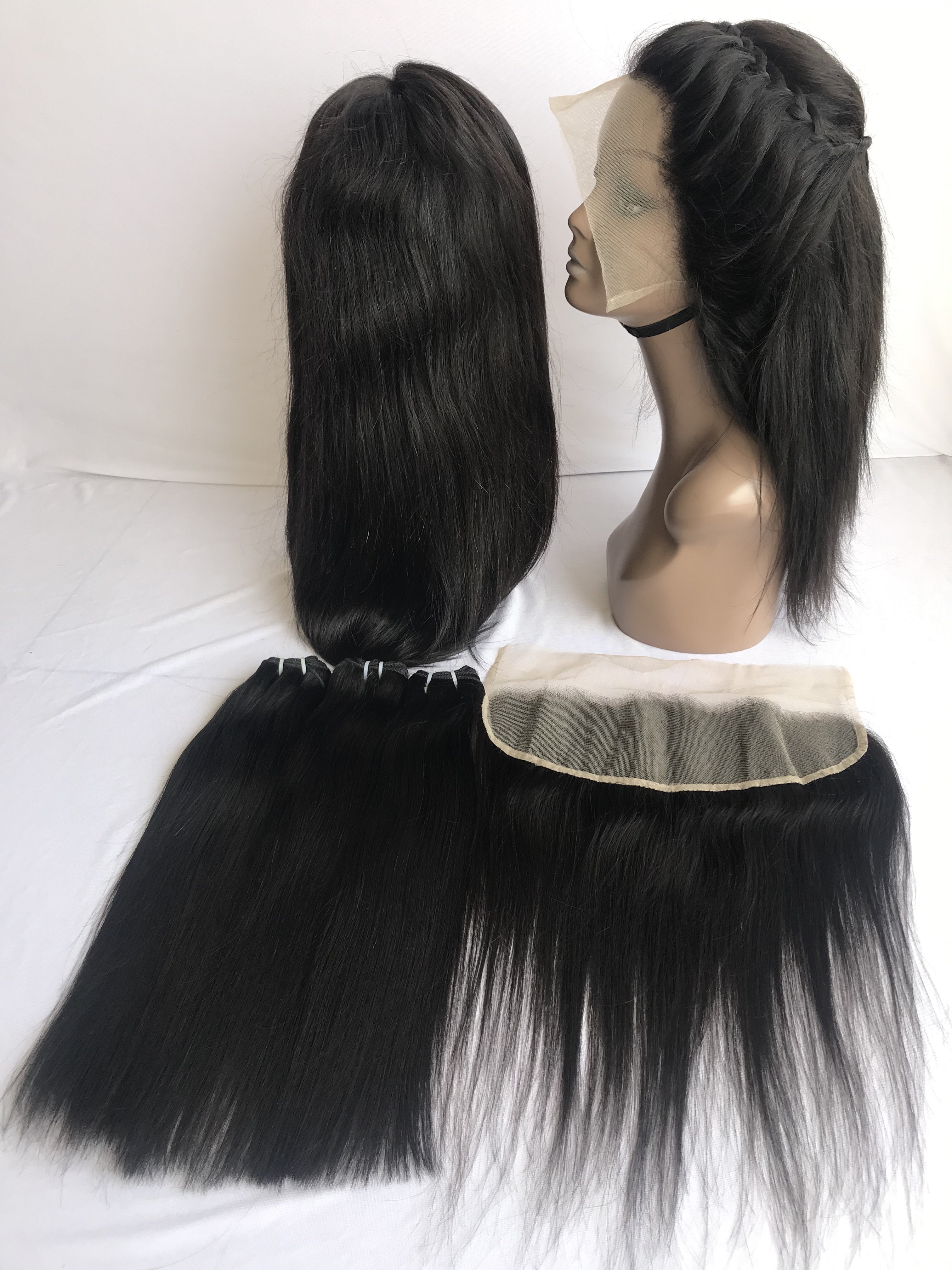 Wholesale Export Top Grade Quality Cambodian Mink 18''Straight 13x4 Hd Lace Frontal Wig Raw Indian Temple Virgin Indian Supplier